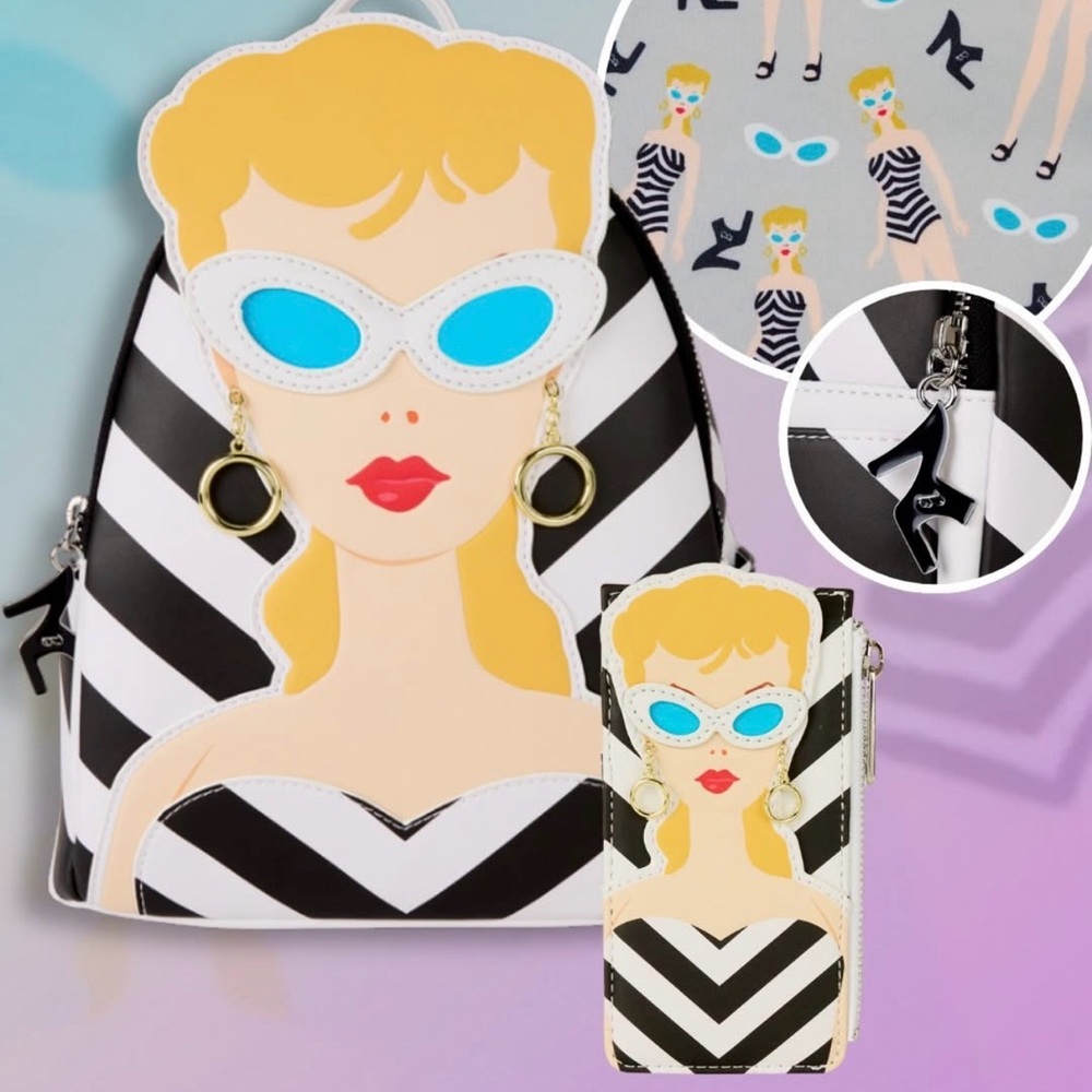 Loungefly Classic Barbie Limited Edition Cosplay Mini Backpack & Card Holder